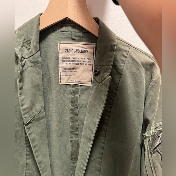 Zadig & Voltaire Virginia Grunge Military Jacket - Picture 7 of 7